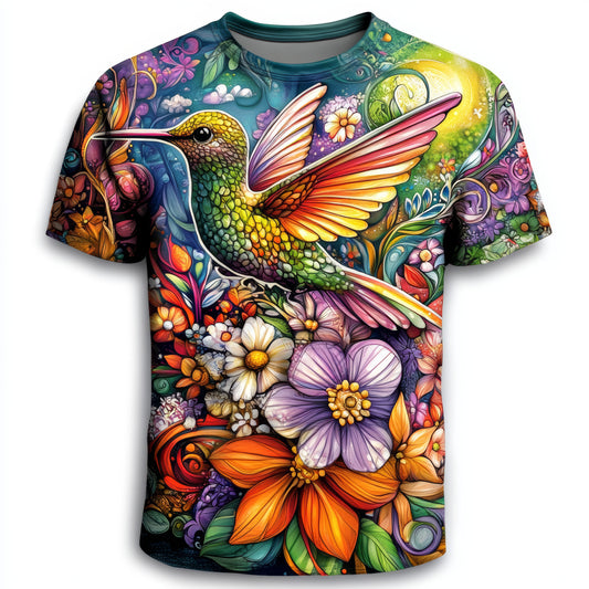 Next Print Colorful-Hummingbird-Floral-T-Shirt.
