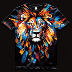 Next Print Colorful lion graphic t-shirt