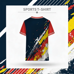 Colorful paint splash athletic jersey for sports teams and gym wear
