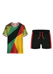 Next print Custom Colorful Sports Jersey with Black Shorts – Personalized Team Kit | India