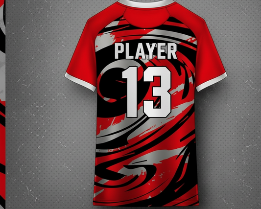 team-uniform-with-logo.webp — Team uniform with custom logo and number