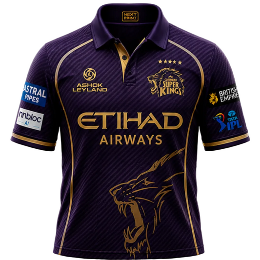 Next print Custom Sports Cricket Jersey with Name & Number – Round Neck Team Uniform | India
