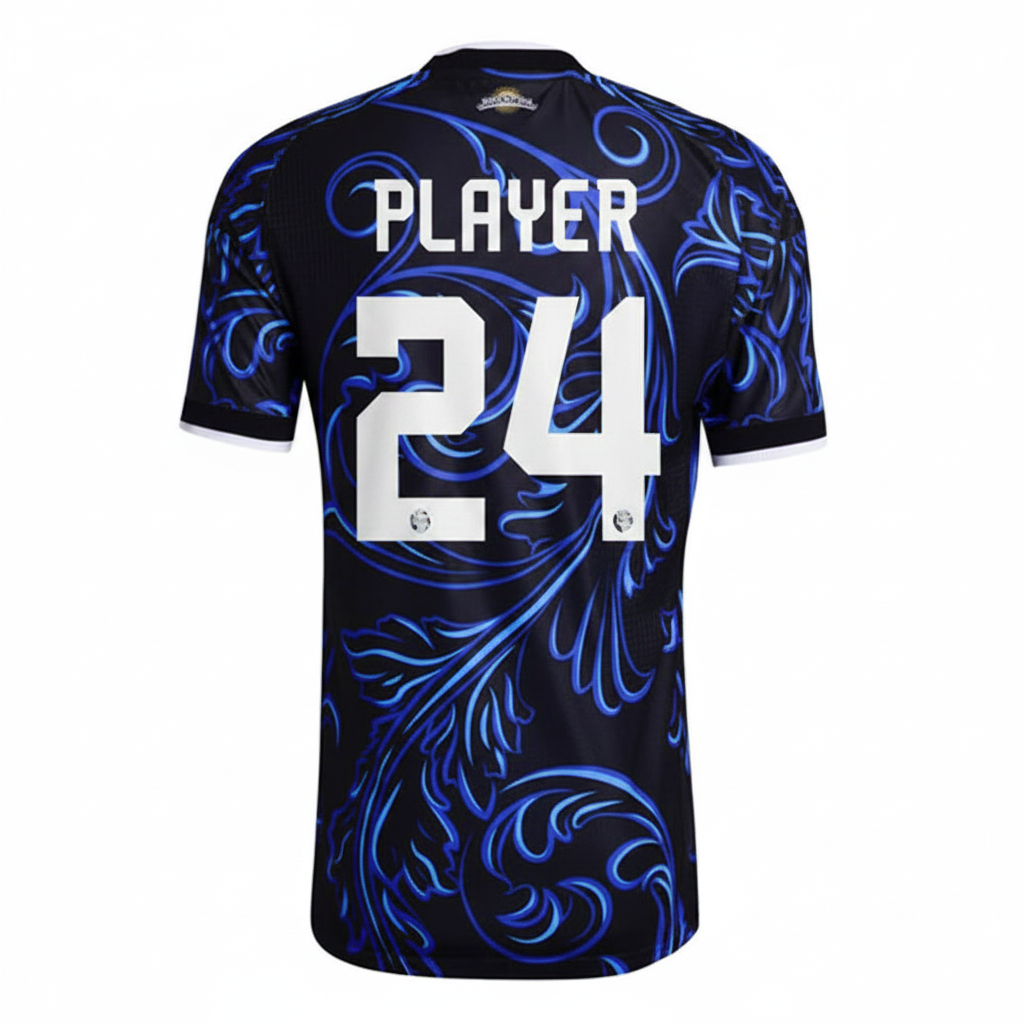 Custom football jersey with personalized name and number