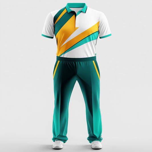 Next print Team Sports Uniform Set – Custom Jersey + Track Pant | Green & Yellow Design
