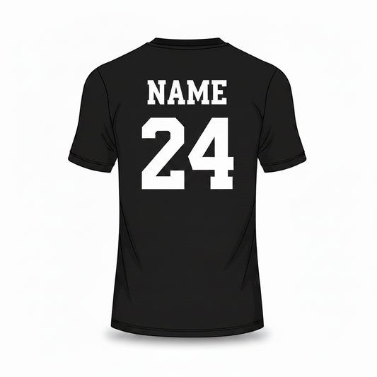 Navy green camo custom esports jersey back side with player name and number