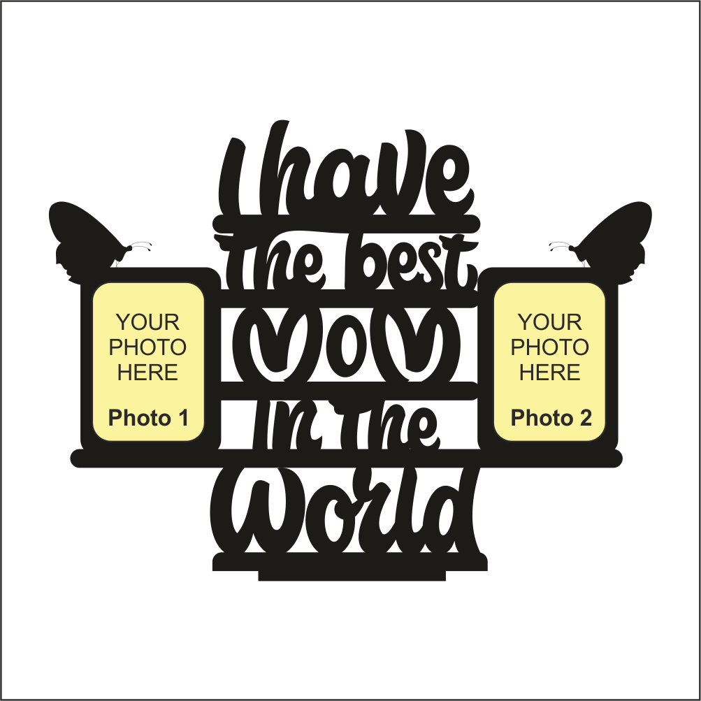 Custom Photo Printed Best Mom Stand Frame - Next Print