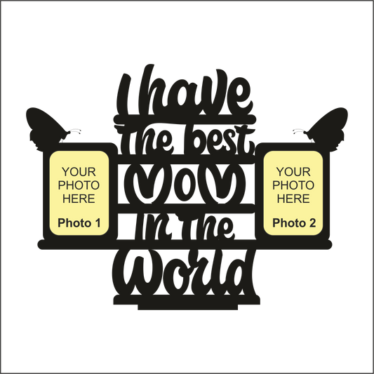 Custom Photo Printed Best Mom Stand Frame - Next Print