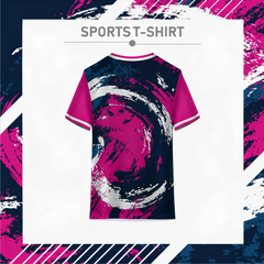 Custom pink blue athletic jersey for sports teams