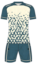 Custom sports jersey with shorts set personalized with name and number for cricket and football teams in India