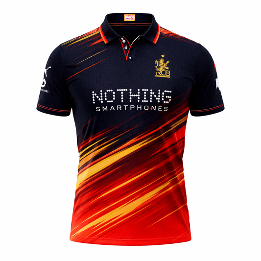 Next print Custom Orange Black Cricket Jersey | Sublimation Team Uniform with Name & Number | NextPrint India