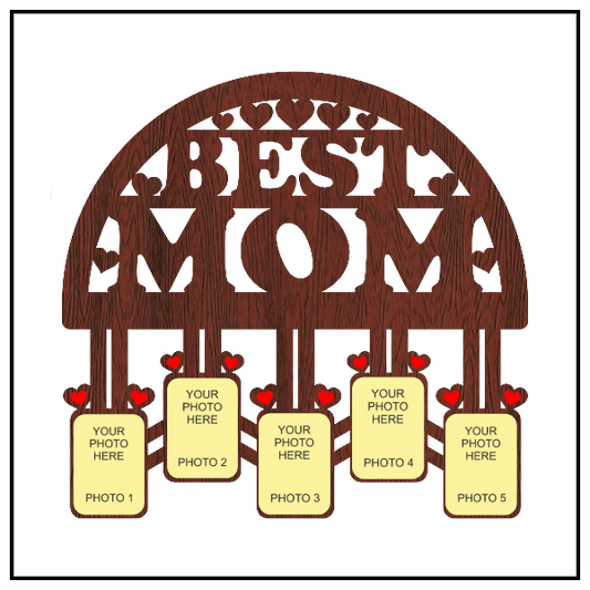 Customised Best mom Wall Frame With 5 Photos - Next Print