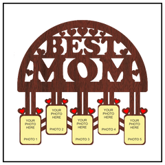 Customised Best mom Wall Frame With 5 Photos - Next Print