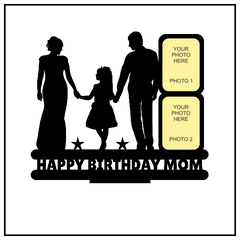 Customised Happy Birthday Mom Stand Frame - Next Print
