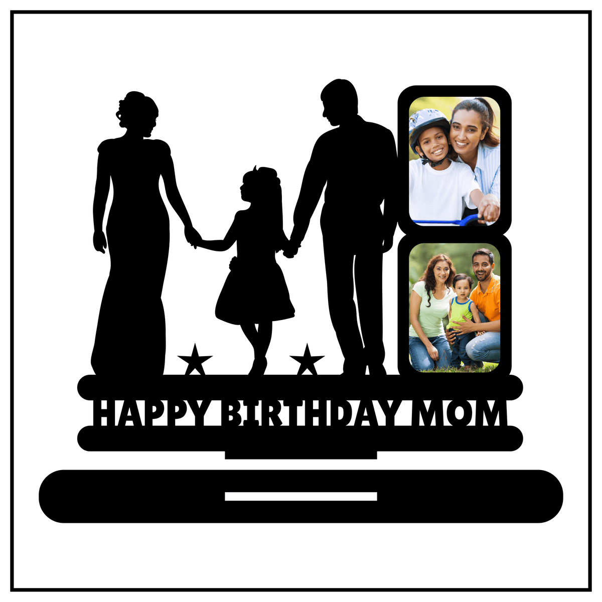 Customised Happy Birthday Mom Stand Frame - Next Print