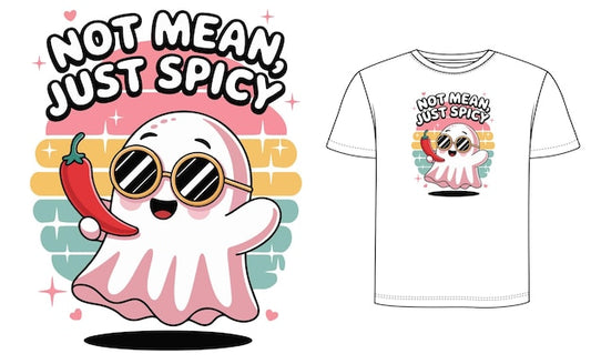 Next Print Cute Ghost T Shirt Design