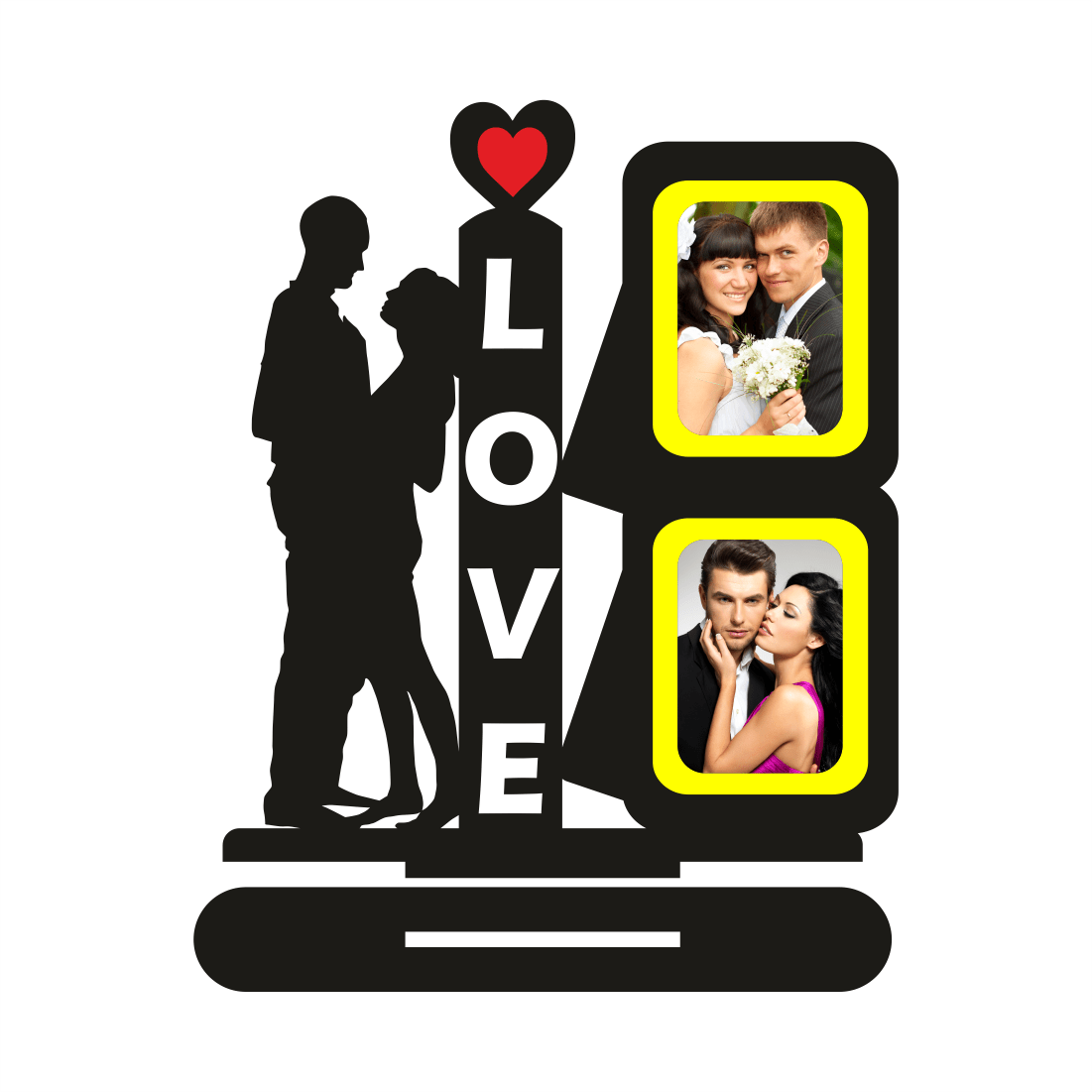 DOUBLE IMAGE LOVE STAND FRAME 51 - Next Print