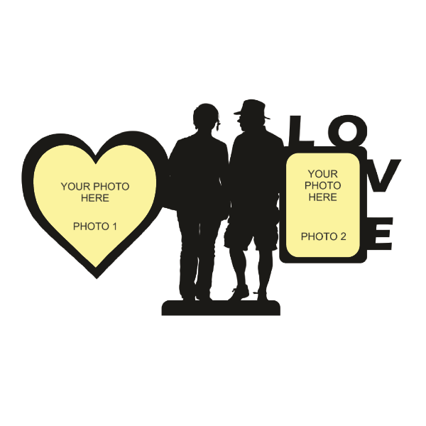 DOUBLE IMAGE LOVE STAND FRAME 56 - Next Print