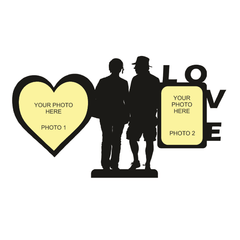 DOUBLE IMAGE LOVE STAND FRAME 56 - Next Print