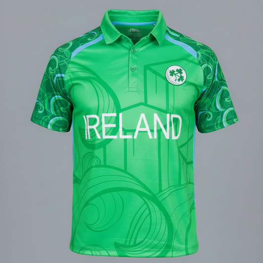 NEXT PRINT Customised Ireland Blue Cricket Jersey - Personalize Your Jersey Men & Women.