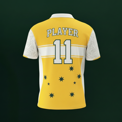 Next Print Customized Australia Yellow Jersey - Personalize with Name & Number.
