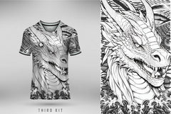 Next Print Dragon T-shirt Design Third Kit