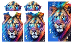 Next Print Lion Face Printed T-Shirt. Round Neck.