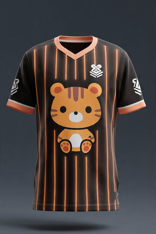 Next Print Caroon Printed Orange & Black Colour Jersey T-Shirt For Men/Women and Kids.
