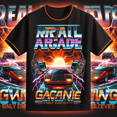 Next Print Real arcade gaming' round neck jersey