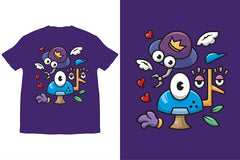 Next Print family monster doodles art