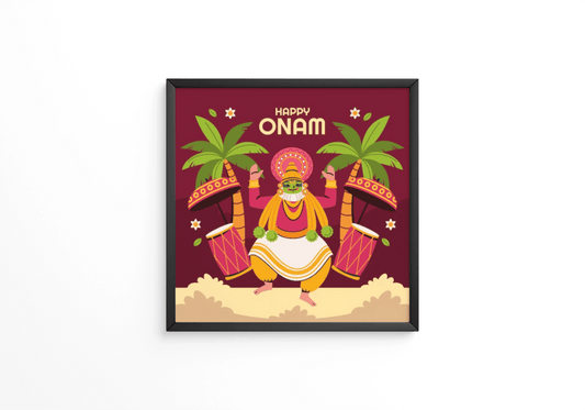 Flat happy onam frame - Next Print