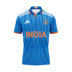 Next Print Printed India Customised Cricket ODI Jersey.Your Name and Number Print.