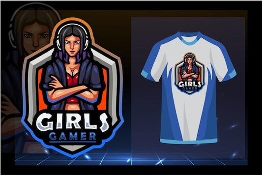 Next Print Girls gamer mascot E-Sport Jersey.