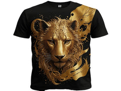 Next Print gold t shirt illution