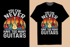 Next Print Good music retro color background with guitar music t shirt.