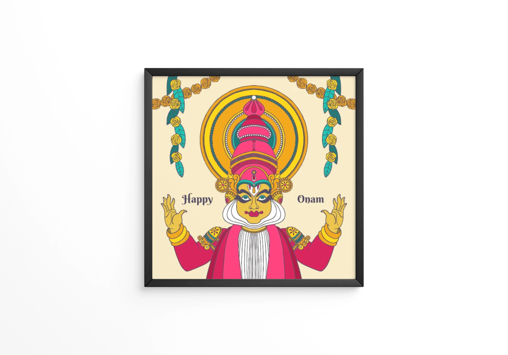Hand drawn onam frame - Next Print