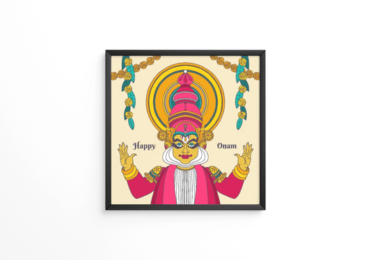 Hand drawn onam frame - Next Print