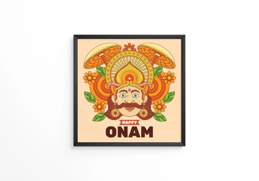 Hand drawn onam frame - Next Print