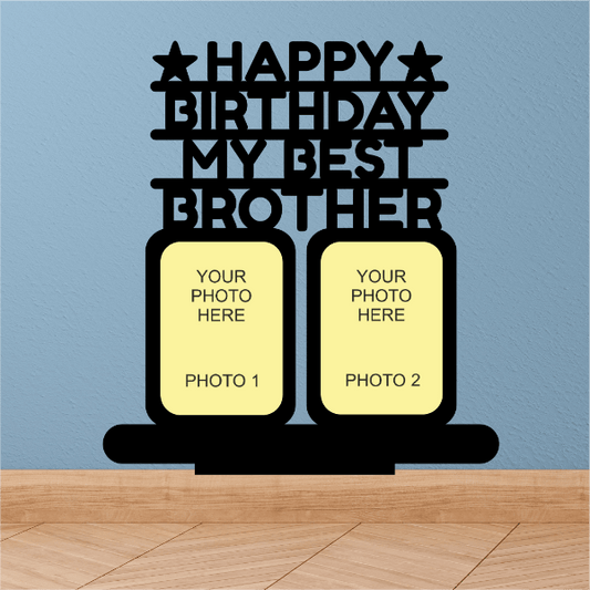 Happy Birth Day My Best Brother Photo Printed Frame. - Next Print