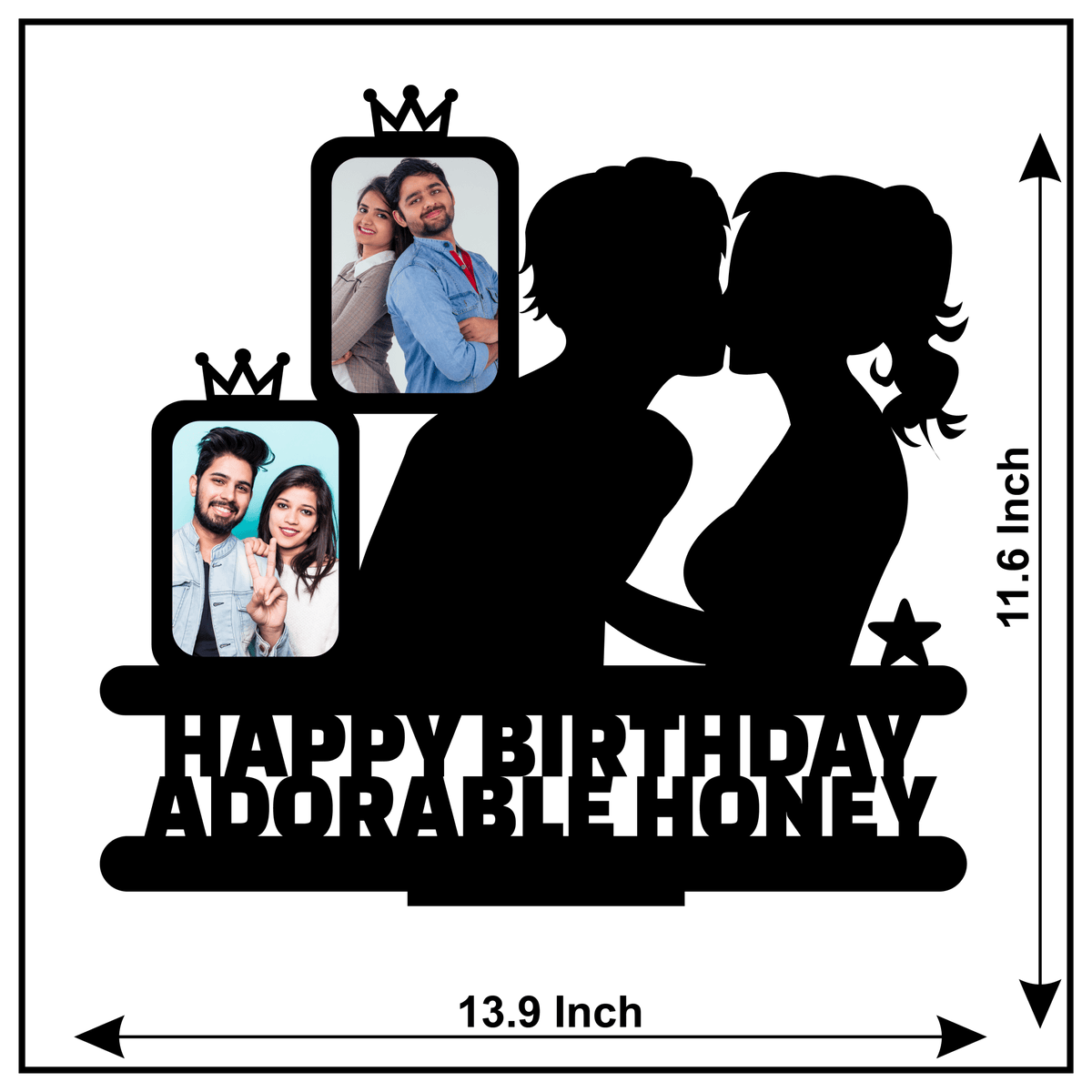 HAPPY BIRTHDAY ADORABLE HONEY STAND FRAME - Next Print