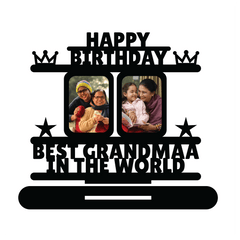 HAPPY BIRTHDAY BEST GRANDMAA IN THE WORLD STAND FRAME - Next Print