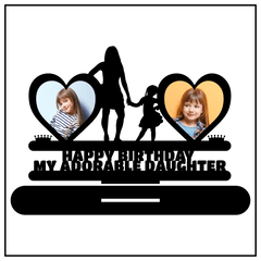 Happy Birthday My Adorable Daughter Stand Frame - Next Print