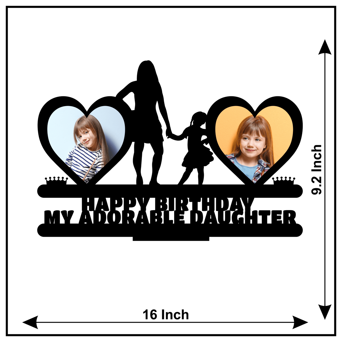 Happy Birthday My Adorable Daughter Stand Frame - Next Print