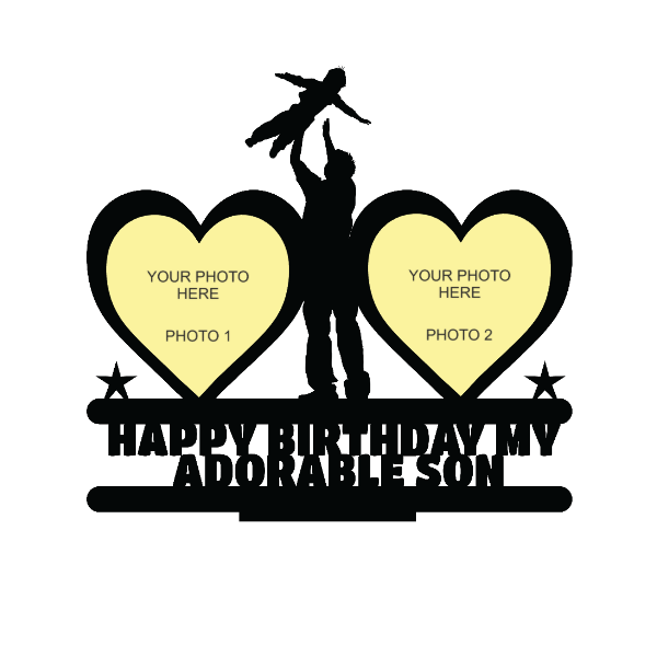 Happy Birthday My Adorable Son Stand Frame - Next Print