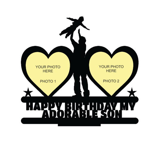 Happy Birthday My Adorable Son Stand Frame - Next Print