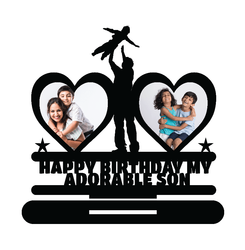 Happy Birthday My Adorable Son Stand Frame - Next Print