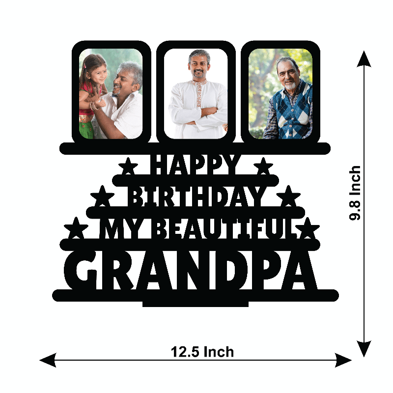 HAPPY BIRTHDAY MY BEAUTIFUL GRANDPA STAND FRAME - Next Print