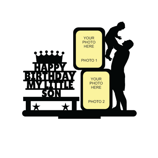 Happy Birthday My Little Son Stand Frame - Next Print