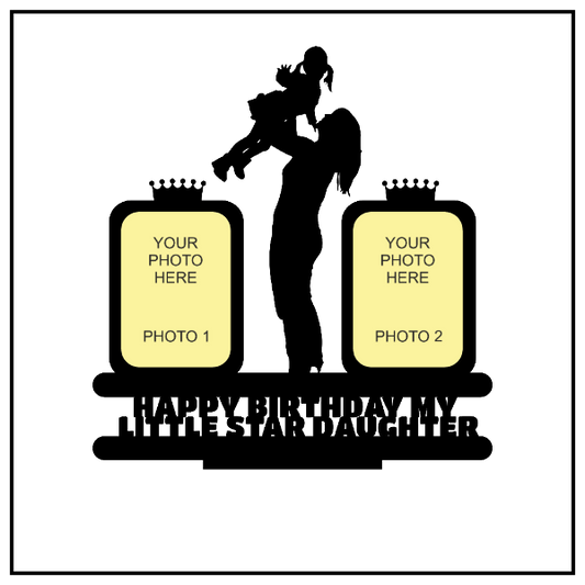 Happy Birthday My Little Star sister Stand Frame - Next Print