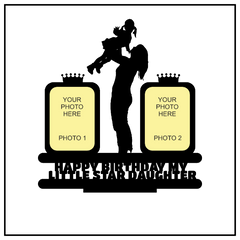 Happy Birthday My Little Star sister Stand Frame - Next Print