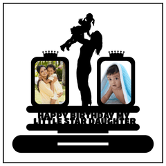 Happy Birthday My Little Star sister Stand Frame - Next Print